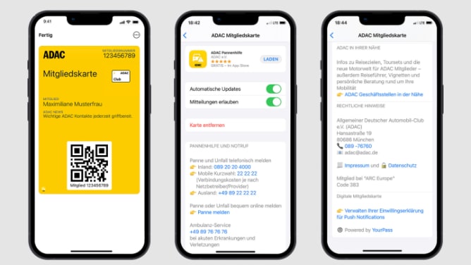 Mitgliedskarte Collage
