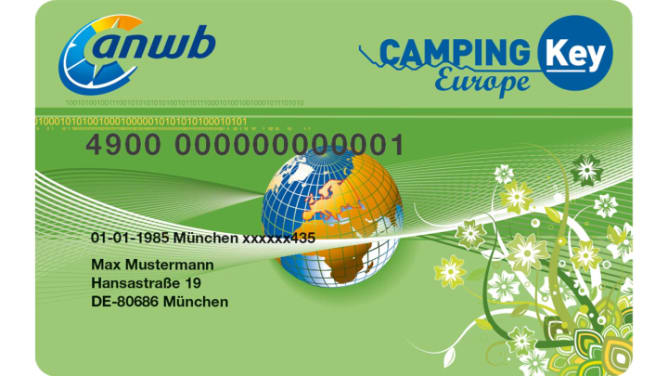 Abbildung der ADAC Camping Key Karte
