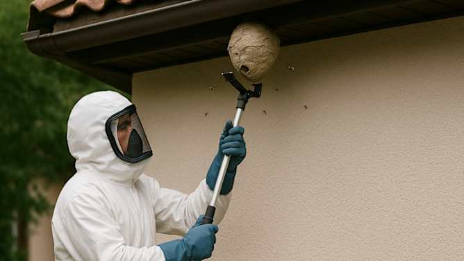 Wespennest professionell entfernen lassen - ADAC Zuhause-Schutzbrief