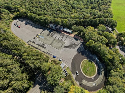 Luftbild der ADAC Trainingsanlage Olpe