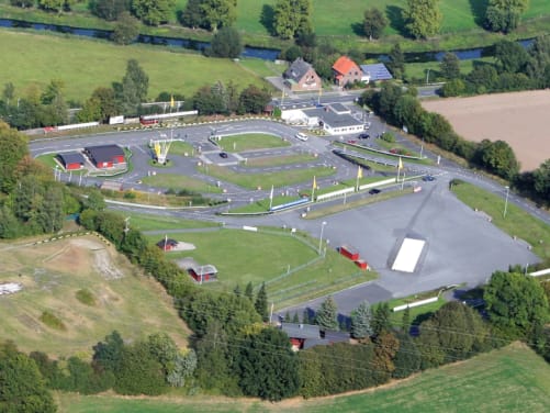 Luftbild der ADAC Trainingsanlage Bad Oldesloe
