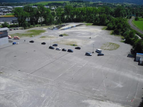 Luftbild der ADAC Trainingsanlage Balingen