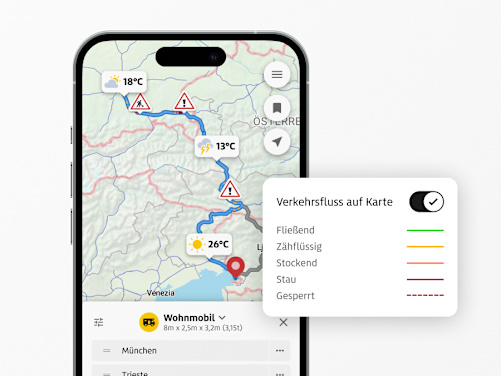Screenshots der ADAC Drive App