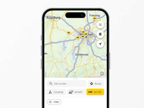 Screenshots der ADAC Drive App