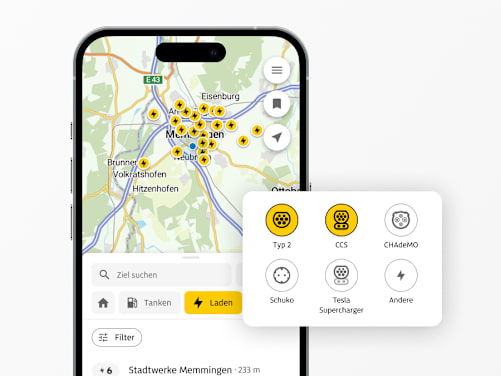 Screenshots der ADAC Drive App