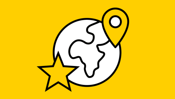 Pictogramm ADAC Mitgliedschaft Geltungsbereich weltweit