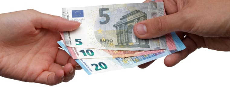 Geldscheine in Höhe von 35€