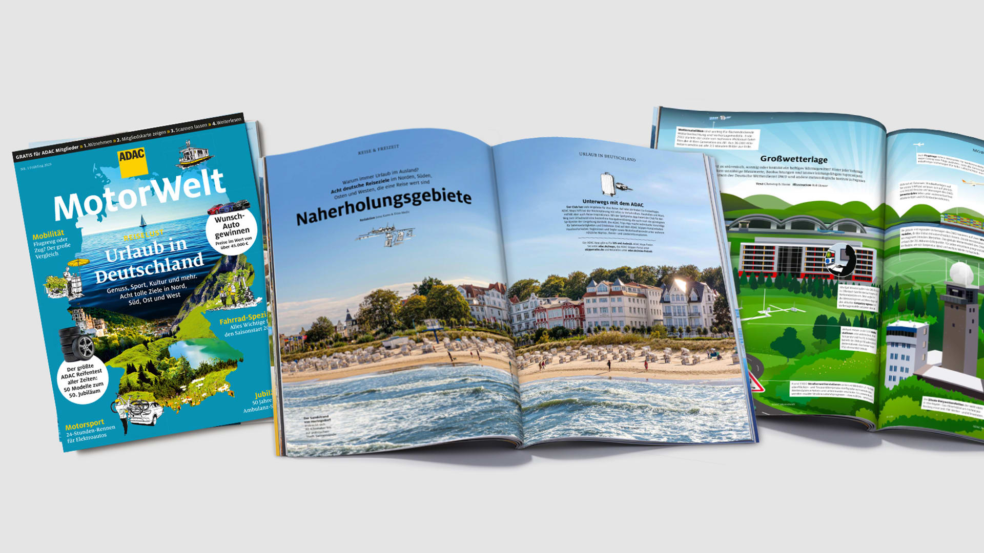 Blick in die ADAC Motorwelt Premium 01/23