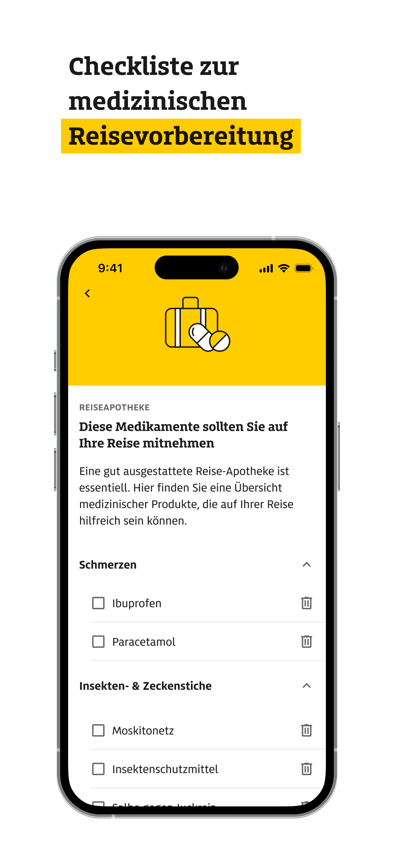 ADAC Medical App Screenshot