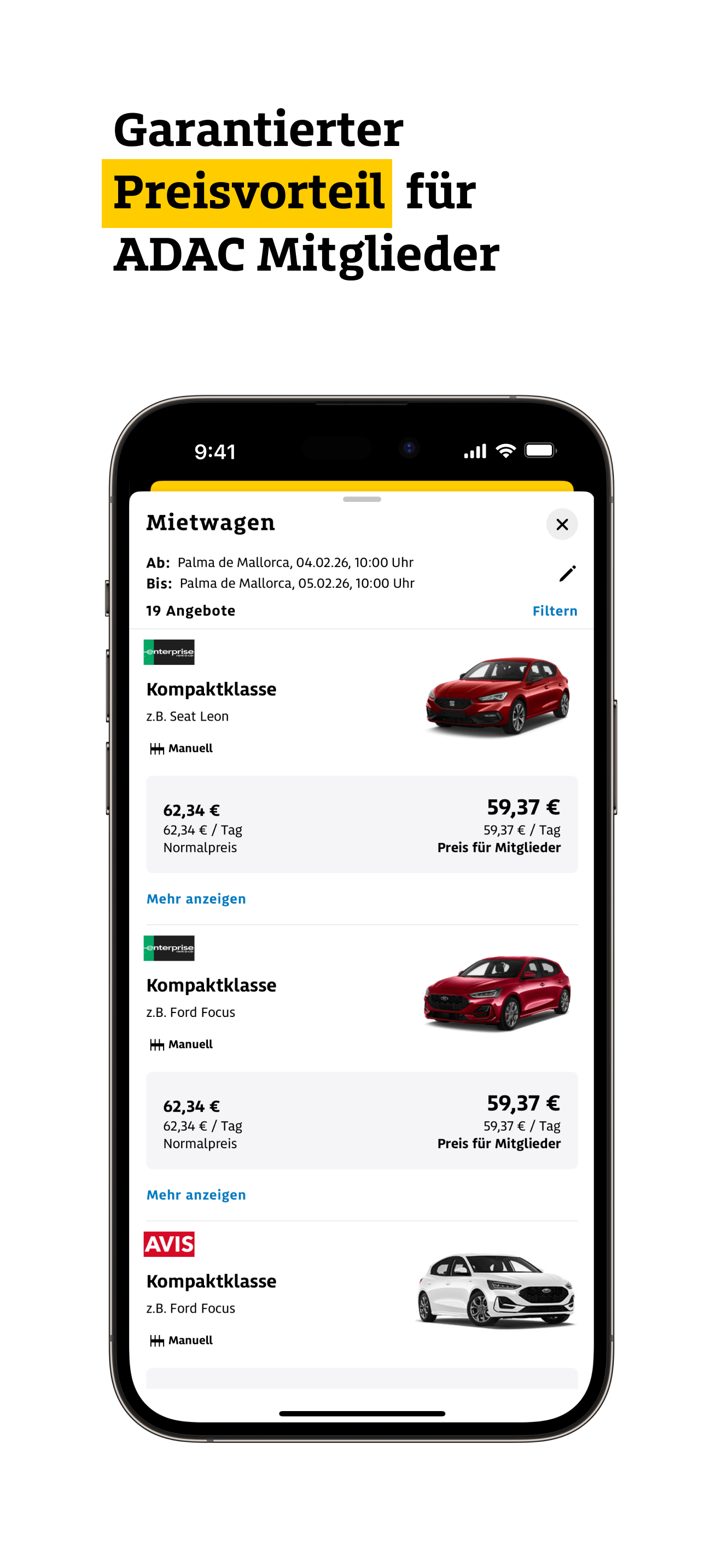 ADAC Mobility App Screenshot