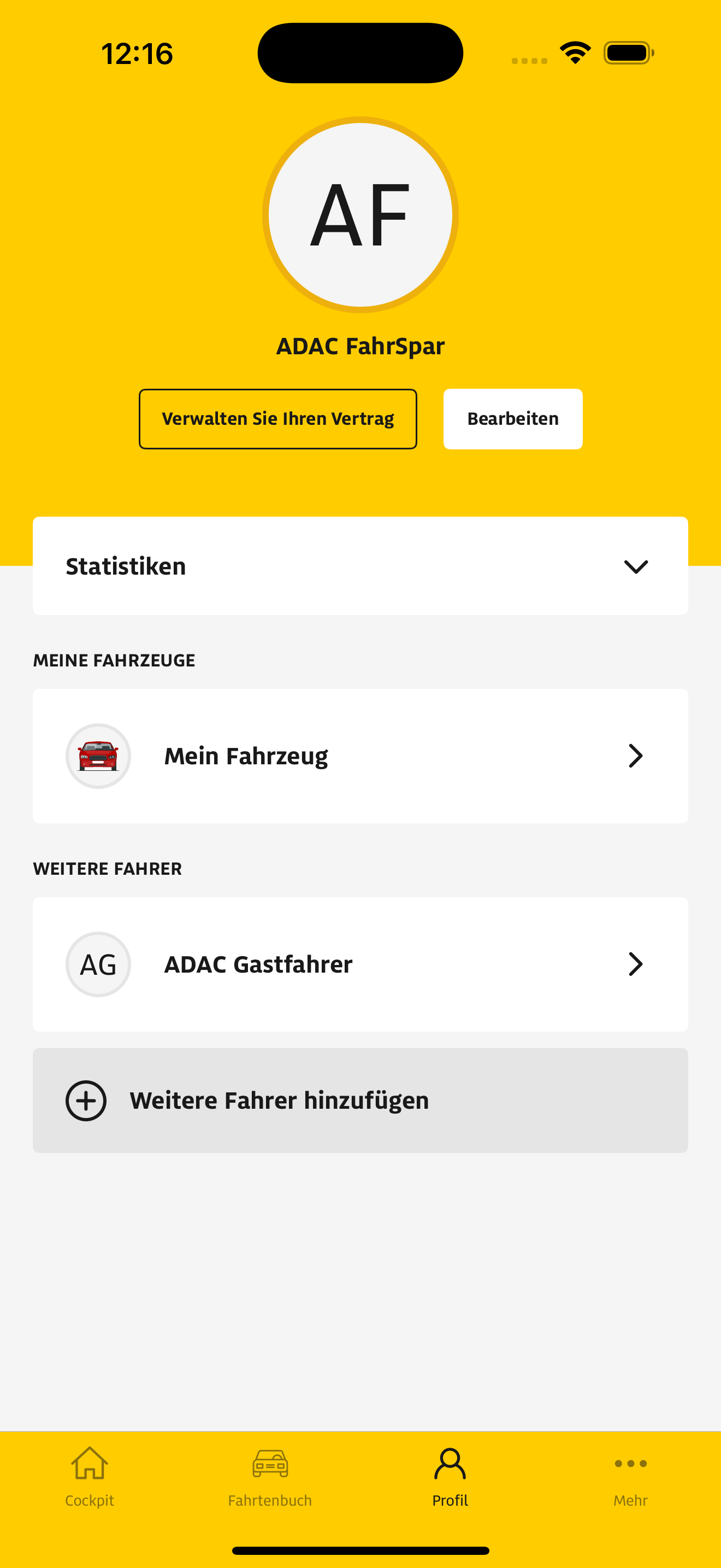 ADAC Fahr + Spar App Screenshot