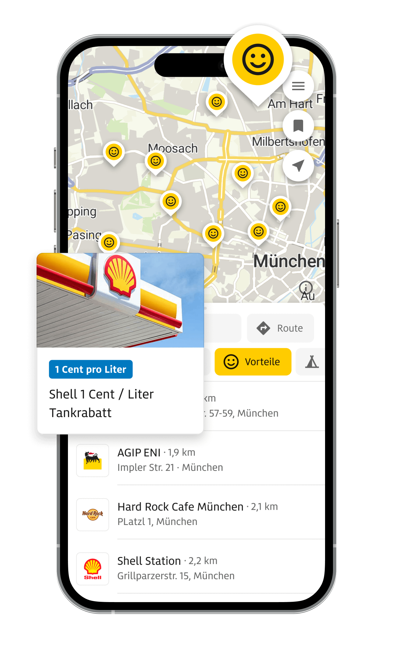 Screenshots der ADAC Drive App