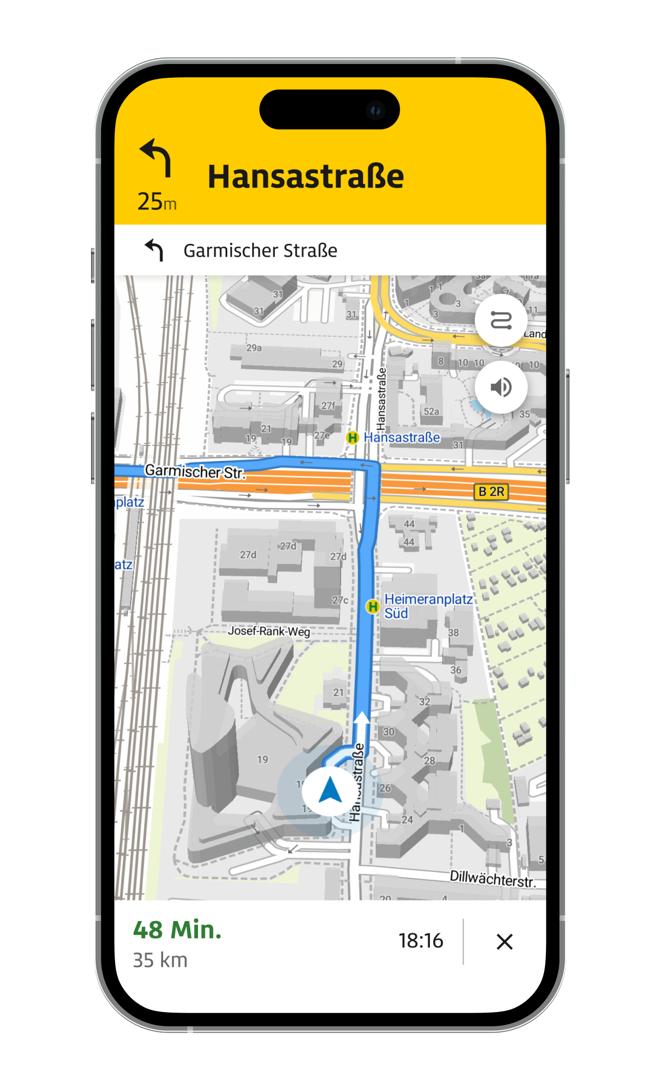 Screenshots der ADAC Drive App